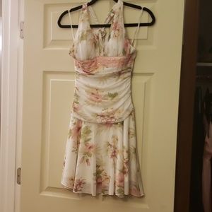 Floral halter style dress
